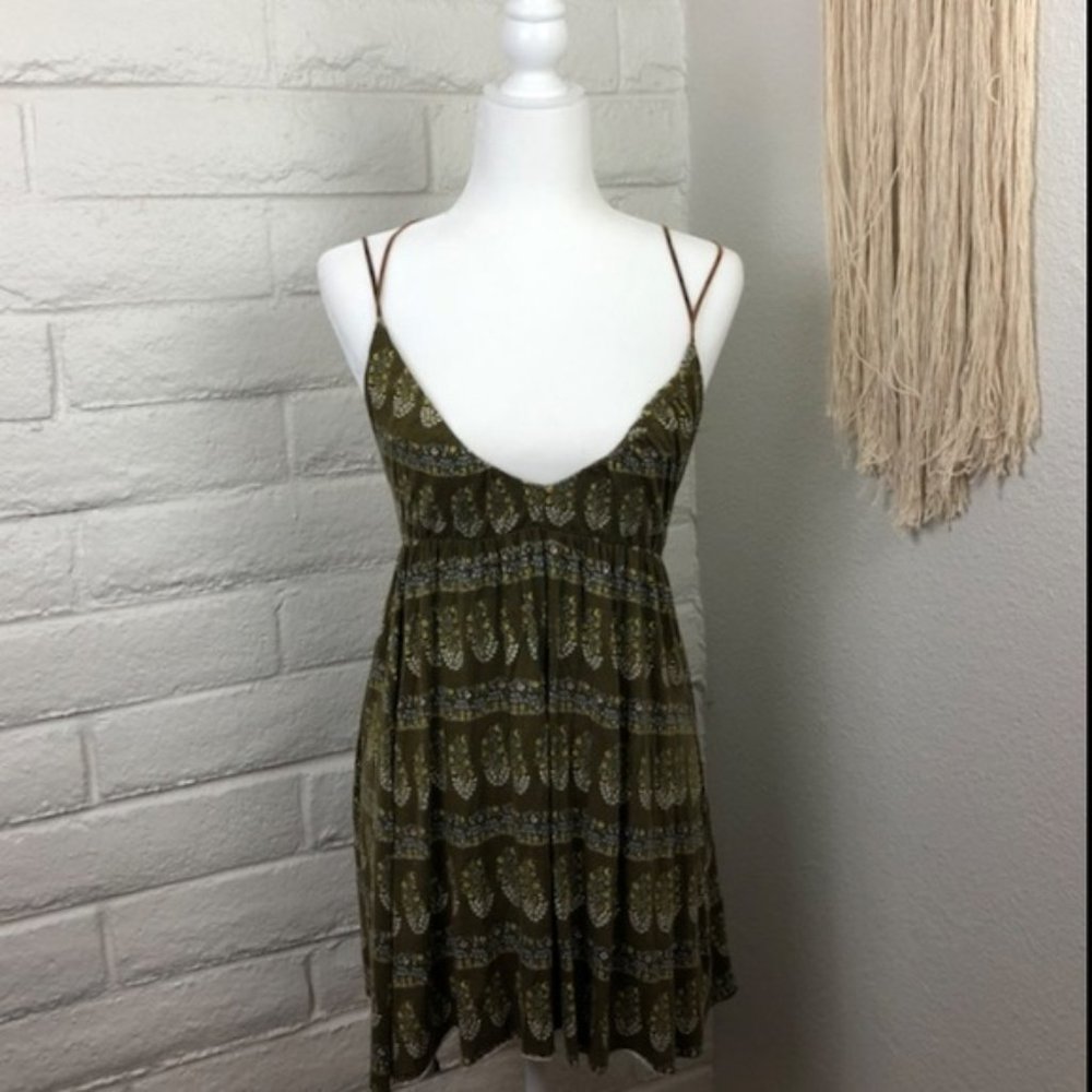 Free People Floral Backless Sundress